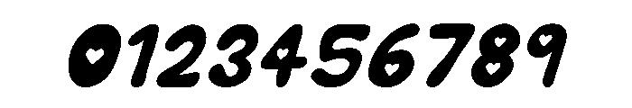 Puppy Love Soda Solid Italic Font OTHER CHARS