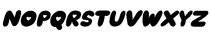 Puppy Love Soda Solid Italic Font UPPERCASE