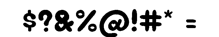 Puppy Love Soda Solid Font OTHER CHARS