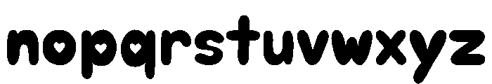Puppy Love Soda Solid Font LOWERCASE