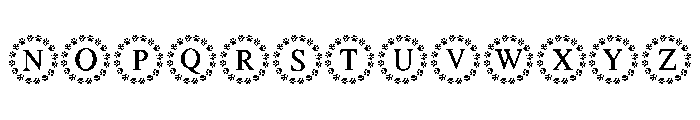 Puppy Paws Font UPPERCASE