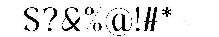 Pure Motif Text Font OTHER CHARS