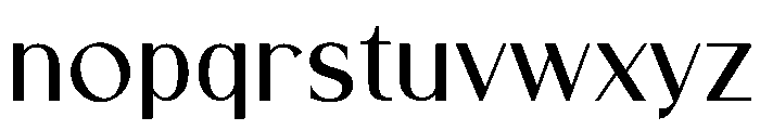Purevia Font LOWERCASE