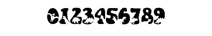 Purple Dinosaur Font OTHER CHARS