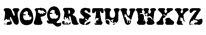 Purple Dinosaur Font UPPERCASE
