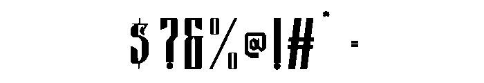 Puscreb-Regular Font OTHER CHARS