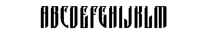 Puscreb-Regular Font UPPERCASE
