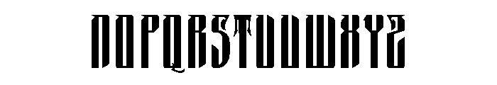 Puscreb-Regular Font UPPERCASE