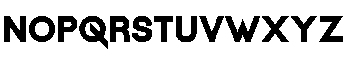 Pushclo Bold Font UPPERCASE