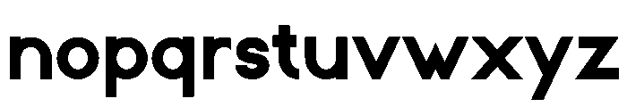 Pushclo Bold Font LOWERCASE