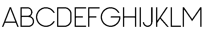 Pushclo Light Font UPPERCASE
