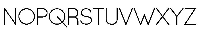 Pushclo Light Font UPPERCASE