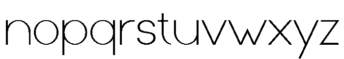 Pushclo Light Font LOWERCASE