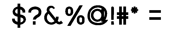 Pushclo Semibold Font OTHER CHARS
