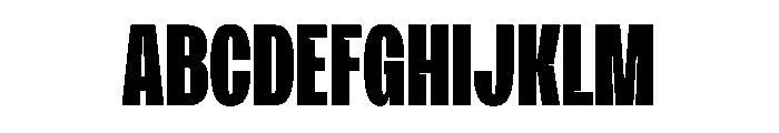 Pushing Regular Font UPPERCASE