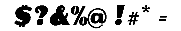 PutnamScript-ExtraBlack Font OTHER CHARS