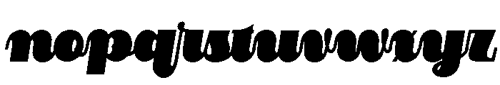 PutnamScript-ExtraBlack Font LOWERCASE