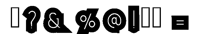 Puzzle Letter Regular Font OTHER CHARS
