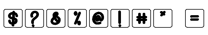Puzzles Font OTHER CHARS