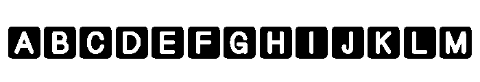 Puzzles Font UPPERCASE