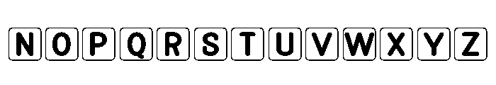 Puzzles Font LOWERCASE