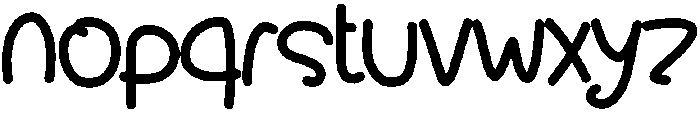 PUDDING Regular otf (400) Font LOWERCASE