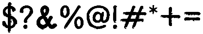 Public Access Regular otf (400) Font OTHER CHARS