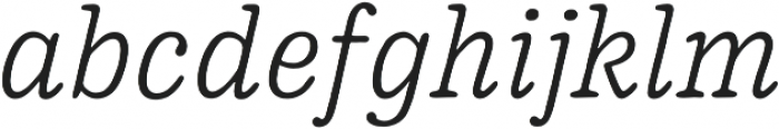 Pueblito ExtraLight Italic otf (200) Font LOWERCASE