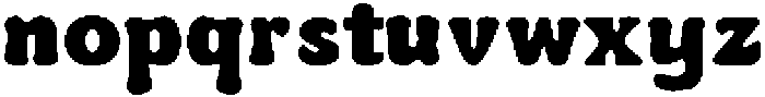 Puffetto Regular otf (400) Font LOWERCASE