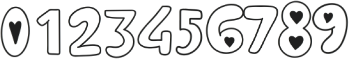 Puffy Love Style otf (400) Font OTHER CHARS
