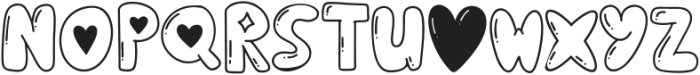 Puffy Love Style otf (400) Font UPPERCASE