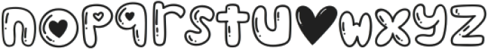 Puffy Love Style otf (400) Font LOWERCASE