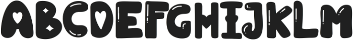 Puffy Love otf (400) Font UPPERCASE