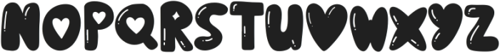 Puffy Love otf (400) Font UPPERCASE