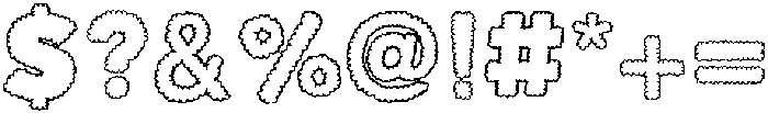 Puffy Path Medium otf (500) Font OTHER CHARS