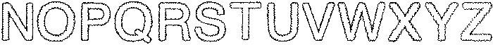 Puffy Path Medium otf (500) Font UPPERCASE