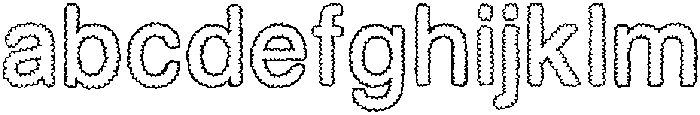 Puffy Path Medium otf (500) Font LOWERCASE