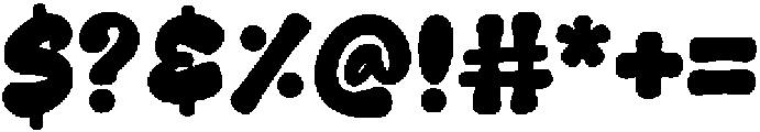Puffy Play Regular otf (400) Font OTHER CHARS