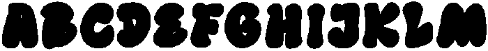 Puffy Play Regular otf (400) Font UPPERCASE