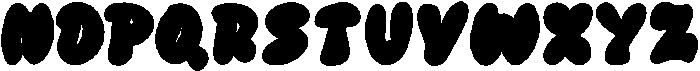 Puffy Play Regular otf (400) Font UPPERCASE