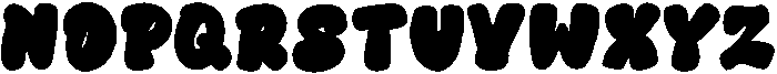 Puffy Play Regular otf (400) Font LOWERCASE