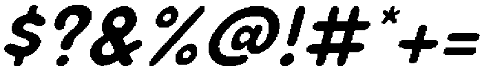 Puffy Soda Italic otf (400) Font OTHER CHARS