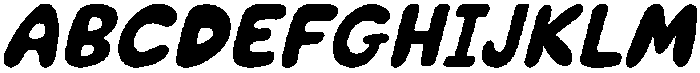 Puffy Soda Italic otf (400) Font UPPERCASE