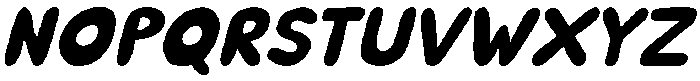 Puffy Soda Italic otf (400) Font UPPERCASE