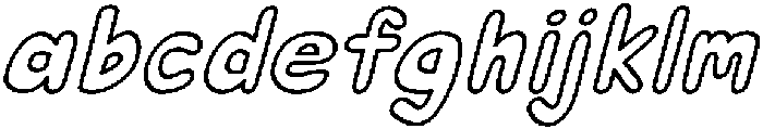 Puffy Soda Outline Italic otf (400) FONT