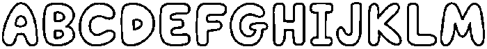 Puffy Soda Outline otf (400) Font
