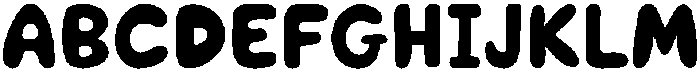 Puffy Soda Regular otf (400) Font UPPERCASE