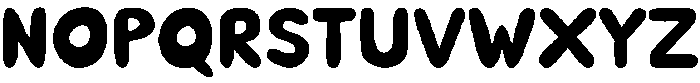 Puffy Soda Regular otf (400) Font UPPERCASE