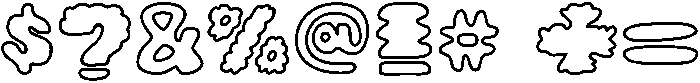 PuffyJACKET Regular otf (400) Font OTHER CHARS