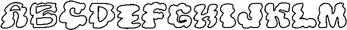 PuffyJACKET Regular otf (400) Font UPPERCASE